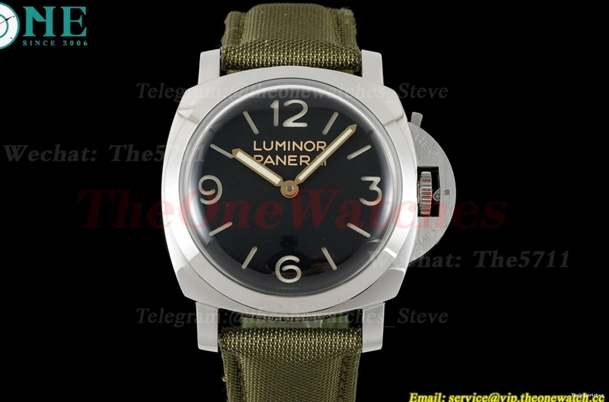 Dial SS 47mm HWF NY Luminor PAM606 Black A3000 0129